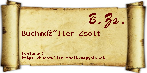 Buchmüller Zsolt névjegykártya