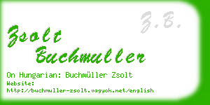 zsolt buchmuller business card