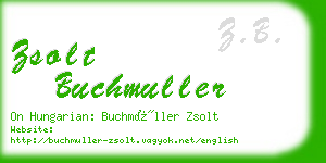 zsolt buchmuller business card